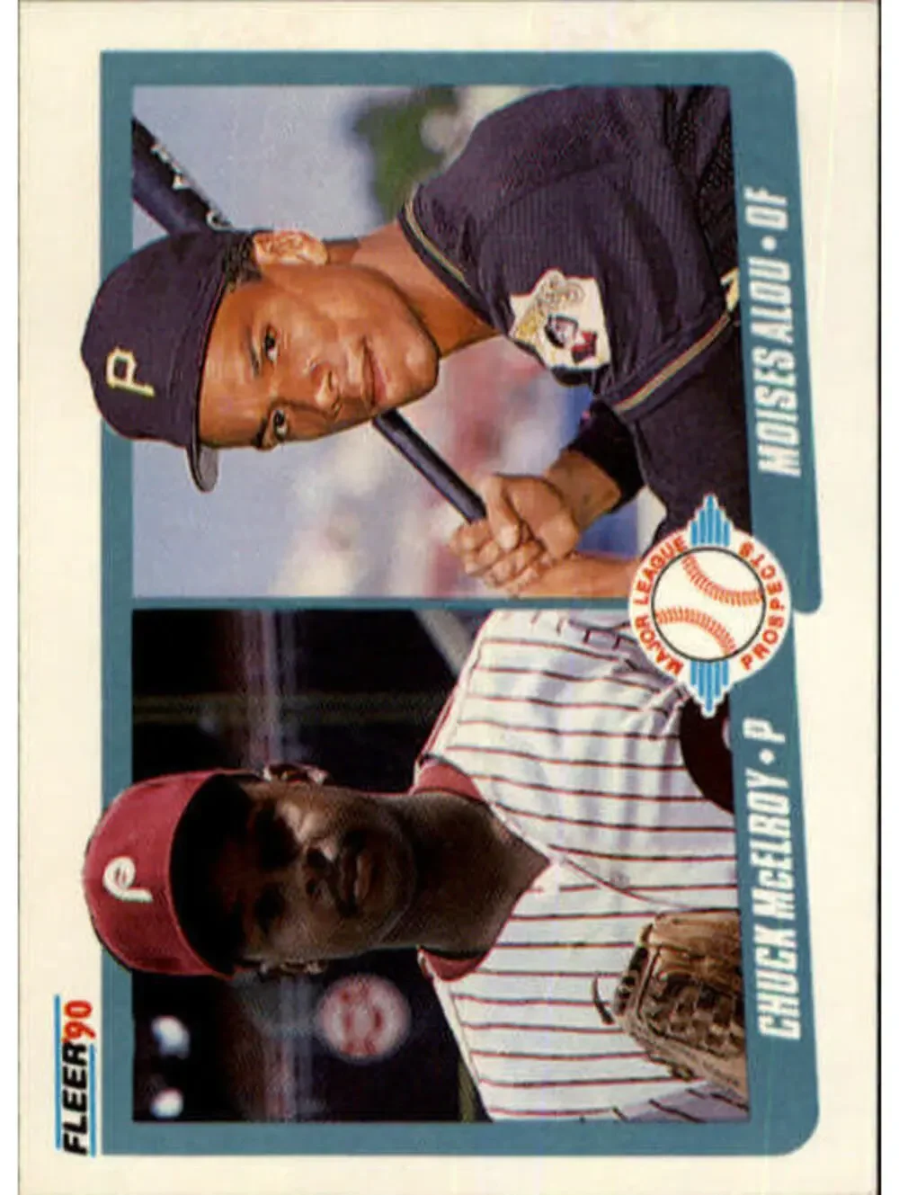1990 Chuck McElroy / Moises Alou Fleer Baseball Card #650